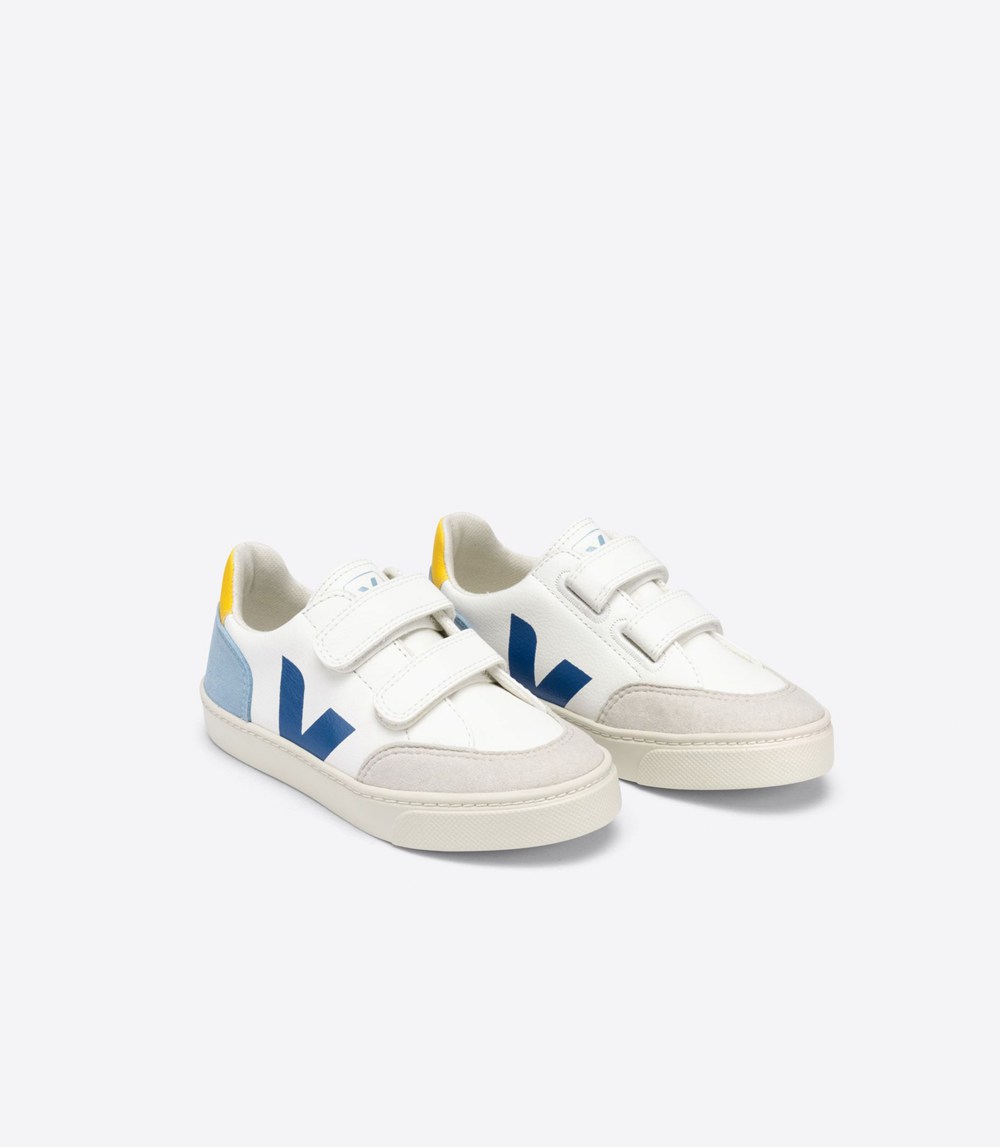 Veja Sneakers Kids - V-12 Velcro Chromefree - White - 0721RIKLH